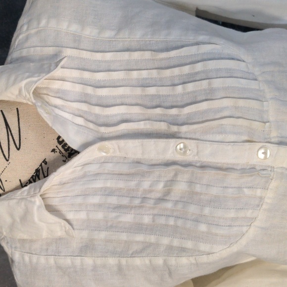 Victorian Style Linen Blouse - Picture 2 of 5